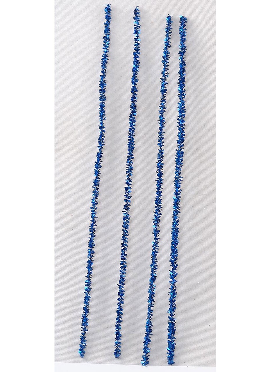 12" Glitter Pipe Cleaner Chenille Stem Royal Blue Box of 100, Floral Home by Artificial Flowers